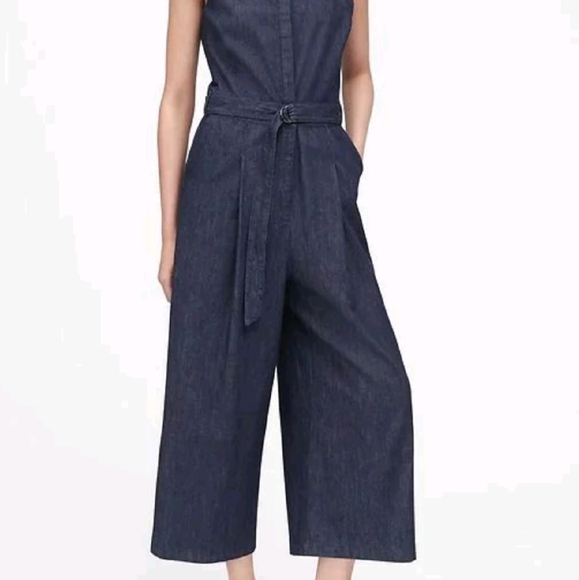 Dainty Denim Cropped Wide Leg Jumper - Picture 2 of 2